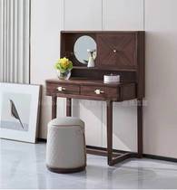 Bluebird furniture Ebony dressing table new Chinese style full solid wood dressing table makeup stool modern light luxury small makeup table