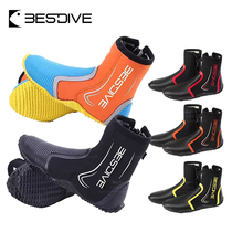 BESTDIVE diving shoes 3mm 5mm diving boots thick snorkeling shoes fishing surfing anti-skid boots free diving