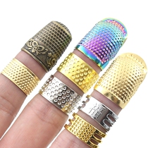 Finger guard cross-stitch tool brass thimble thickened iron nail set multi-functional sewing DIY