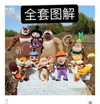 (464) crochet diagram bear inmate series handmade wool knitting DIY doll crochet diagram