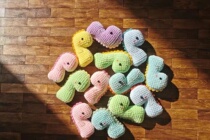 (613) Crochet Illustration Mini Small Dinosaur Illustration Handmade Wool DIY Doll Crochet Illustration