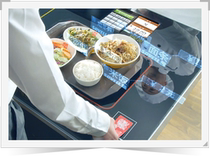 Smart canteen dining table Face recognition rice sales system Canteen self-service rice and soup canteen quick rice method