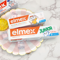 German ELMEX amimei for infants and children fluoride toothpaste toothbrush special can swallow 2-6-12 moth-proof solid teeth
