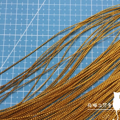 taobao agent 【1mm golden rope】OB11 BJD homemade baby clothing accessories accessories can be used for clothing