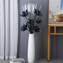 Ceramic floor vase large white modern minimalist decorative porch high living room starry flower arrangement