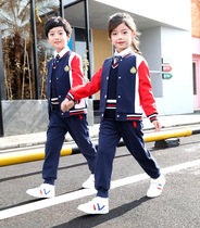 Primary school uniform suit spring and autumn first grade childrens class uniform kindergarten Garden uniform school style sports clothing