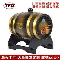 Wine oak barrel Wine barrel 5L red wine barrel Wooden barrel Wood wine barrel Home wine storage barrel