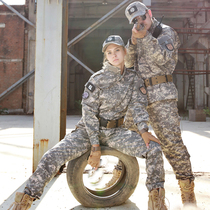 US military ACU camouflage suit suit men and women spring coat wear-resistant sand number combat training suit CS field training equipment