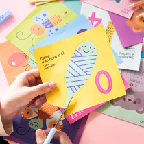 Able Children Handmade Cut Paper Suit Color Cardboard Hand Folded Paper Toddler Diy Material Multifunctional Color Paper