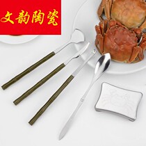 Crab eight crab eating tools Palace hairy crab household crab eating artifact set Yangcheng Lake shaking sound