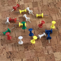 Mixed color cork board I-shaped nails Cork pushpin bulk fixing nails one dollar 12 not only sell color