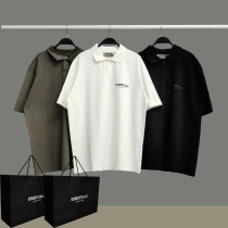 FEAR OF GOD COMPLEX ESSENTIALS Reflective Tide Brand Wide fog High Street POLO SHIRT Collared Short Sleeve T-shirt