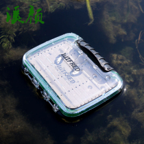 Creeks new flyfly box flying fishing box Double open floating water flying box transparent waterproof fake bait box FLY BOX
