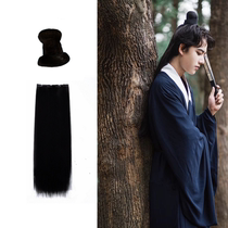 Wig male hair bag Hanfu costume Childrens wig Small bun Male ancient style son female anti-string costume male scholar