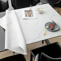 Q elastic silicone table mat imitation Nordic marble tablecloth waterproof and oil-proof disposable table mat PVC anti-hot coffee table mat