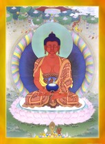 The image of Amitabha Buddha is clear and superior to the five Huiming retreats