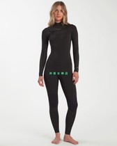 Spot new Billbong3 2mm surf whole body cold suit wet suit wetsuit women surf Fullsuit