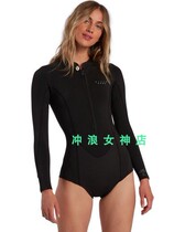 Spot Billbong 2mm surf one-piece half body cold suit Wet suit Wet suit swimming snorkeling female