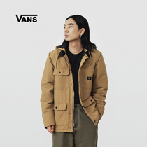 Vans official ginger yellow mens tooling wind thin functional multi-bag jacket jacket