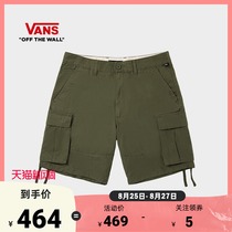  (New fashion)Vans official American retro OVERSIZE OVERSIZE overalls mens woven shorts