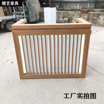 Simple modern cashier counter New Chinese style bar Clothing store bar Beauty yoga company front desk Reception desk