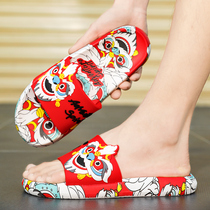 Slippers Mens Summer Outwear Deodorant Anti-Slip Bath Cold Drag Outdoor Abrasion Resistant National Tide Sports Soft Bottom Beach Sandals