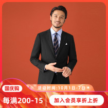 CULTUM black plus size suit mens suit professional business formal dress slim casual work suit casual suit single West