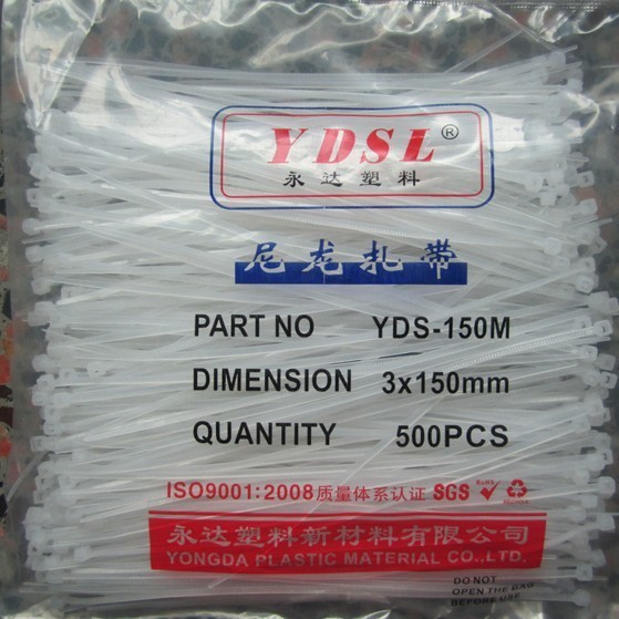 Strap 3 x 150mm strap self-locking nylon strap plastic tie strip strip strap strap with white strap