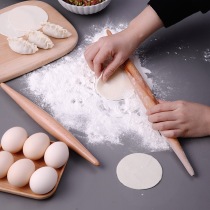 Two-tipped rolling pin for dumpling skin Special solid wood bar noodle stick household good thing catch noodle stick fish belly type bar stick
