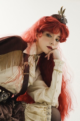 taobao agent [Lemiroir dress] Miracle pirate hat cloak lolita original design small material tail model