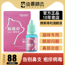  Bledley eye drops Cat branch nose feline herpes calicivirus nose squeak Cat nose branch treatment to remove tear stains Nasal drops