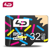 LD and No 32G mobile phone memory card flat TF card small card C10 flash card colour card universal card