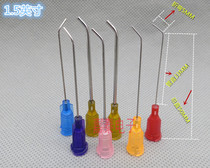 Extended dispensing needle 45 degrees 1 5 inches Screw angle needle Angle needle tip Dispensing machine needle tip
