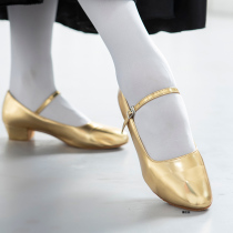 Adult modern dance shoes womens middle and Xinjiang folk dance soft bottom Latin ballroom dance sex Gewei National Standard dancing shoes