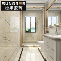 Sofitel Gold marble tiles Simple bathroom Kitchen wall tiles Floor tiles Living room tiles 400 800