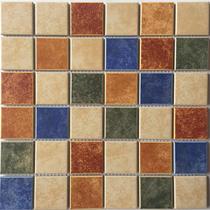 Antique ceramic mosaic tiles bathroom bathroom kitchen balcony background wall tiles non-slip floor tiles pastoral American style