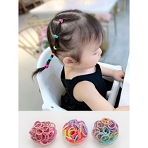 Baby rubber band does not hurt hair Childrens small hair ring tie tweeted leather ring Girls non-disposable small rubber band baby headband