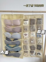 Practical double-sided containing hanging bag lingerie bra underpants socks hanging wardrobe large capacity clothing collecting bag