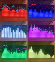 AS3264 Full color RGB music spectrum display screen rhythm atmosphere LED light 2048 points 50 mode