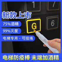 The new elevator supplies touch-free press the elevator artifact epidemic prevention stick Elevator pen button zero-contact disinfection to open the door