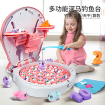 Fishing toys childrens puzzle 1 A 2 and a half years old children early education 3 two babies electric 4 magnetic set Boys and Girls