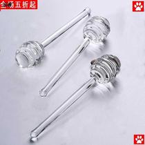 Special spoon gourmet tools for honey scoop honey stick creative cute glass long handle Coffee Jam stir