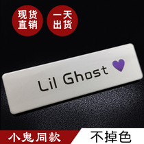 Metal new alloy other surnames customized stainless steel frosted making little ghost the same type of aid badge love card
