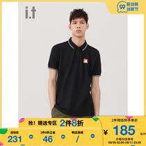 it :CHOCOOLATE mens polo shirt 2021 summer new casual minimalist pattern stitching 1062XSG