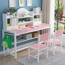 Childrens learning table Double writing desk writing desk can lift desk for primary and secondary school students working desk desk and chair set