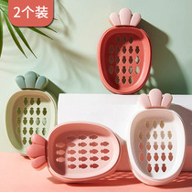 Creative soap box personality with lid Cute large soap box bathroom drain storage box household cartoon soap holder