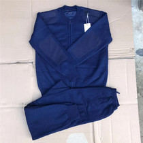 Public flame blue velvet pants autumn and winter anti-static suit cold warm genuine underwear