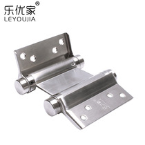 Le Youjia Double-bomb free door hinge Two-way door hinge hinge 4 inch 180 degrees 8 inch 6 inch 304 stainless steel
