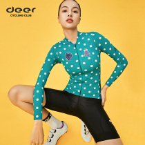 deer riding suit woman bike spring summer fashion short sleeve long sleeve road car blouse high bounce breathable net surface