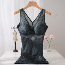 Lace base shaping corset body beauty body wear Free bra One-piece thin tight waist corset body shaping vest